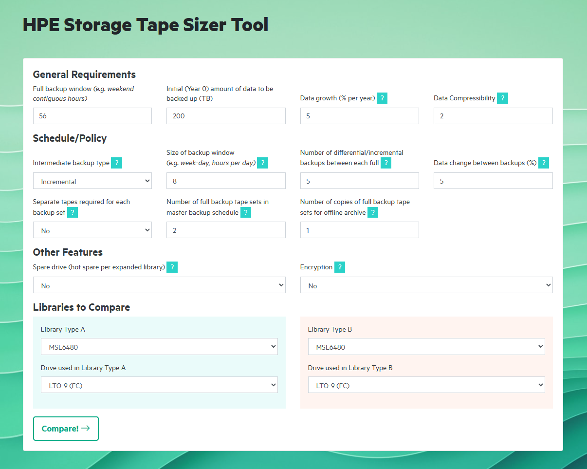 2024-08-27 14_20_40-HPE StoreEver Storage Sizer Tool _ Tapetember